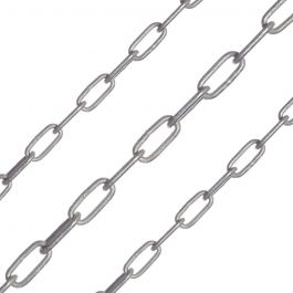 Galvanised Chain 3mm Long Link 30m Reel